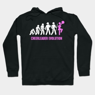 Evolution | Cute And Funny Cheerleading Cheerleader Hoodie